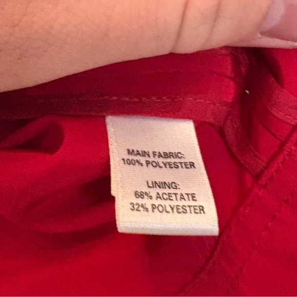 St. John Red Polyester Jacket - Picture 5 of 8